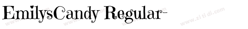 EmilysCandy Regular字体转换